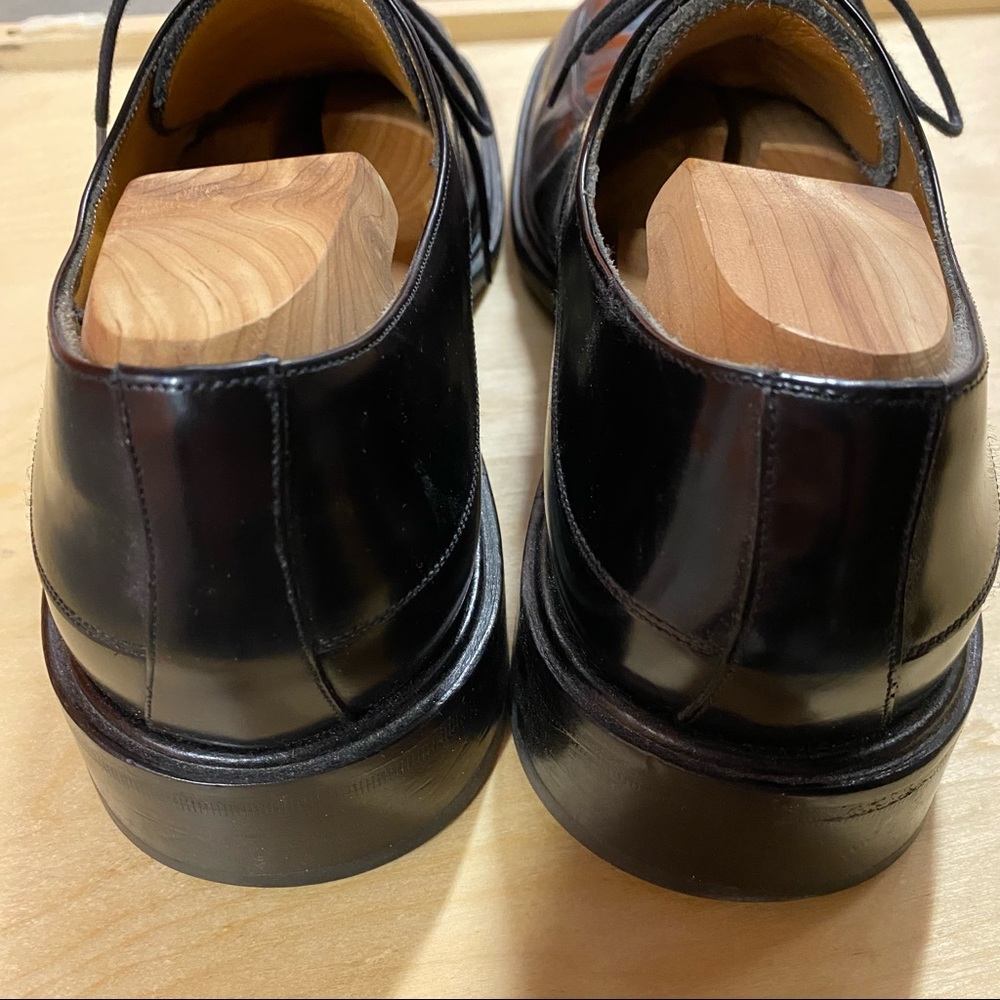 Men’s Oxford Dress Shoes Black Lace Up - Picture 7 of 8